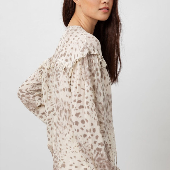 RAILS BLOUSE, Lydia Top Puma, Cream / Taupe M - Picture 4 of 11